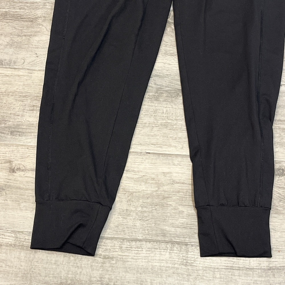 VIVELY Black Joggers Pants Womens Size S Drawstring Zip Pockets Athleisure - Picture 3 of 7